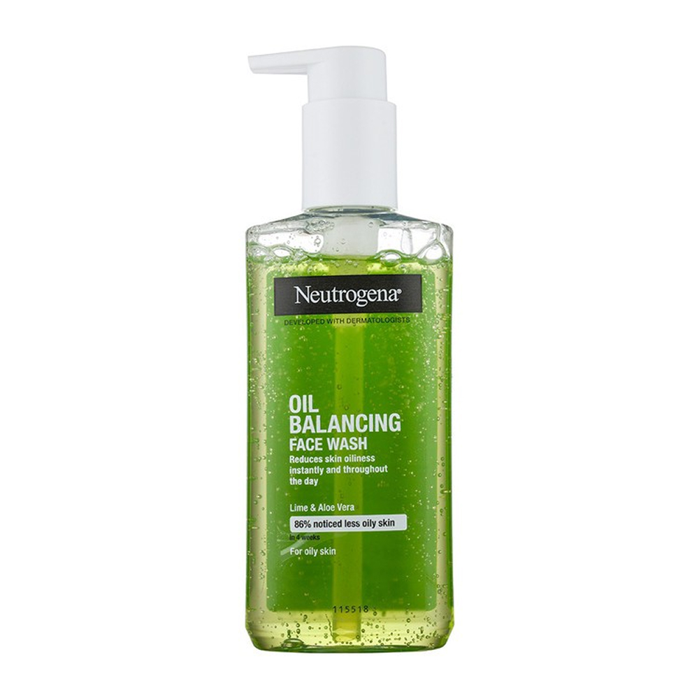 ژل شستشوی صورت لیمو آلوورا نوتروژینا Neutrogena مدل Oil Balancing حجم 200 میل