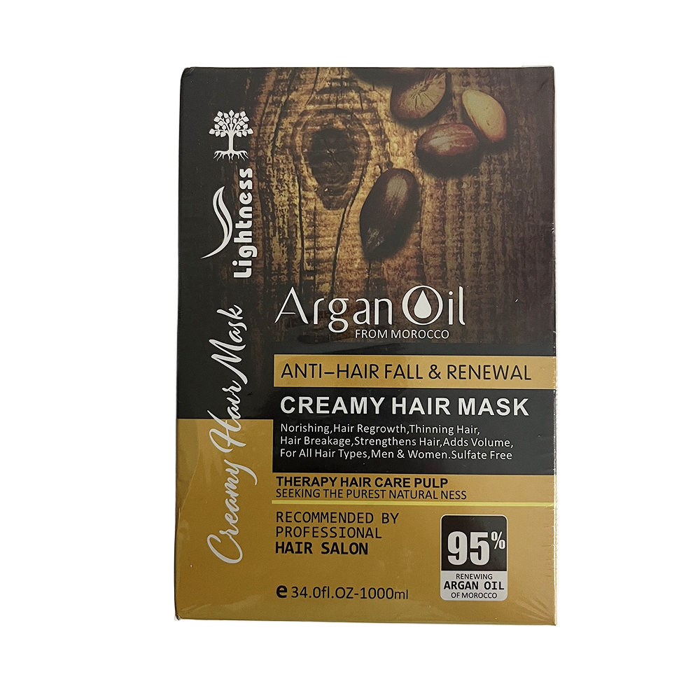 ماسک مو کرمی ضد ریزش و ترمیم کننده روغن آرگان 1000 میلی لیتر